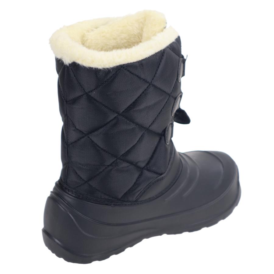 キッズ 子供 ジュニア スノトレ FKR085 ブラック 黒 防水 防寒ブーツ