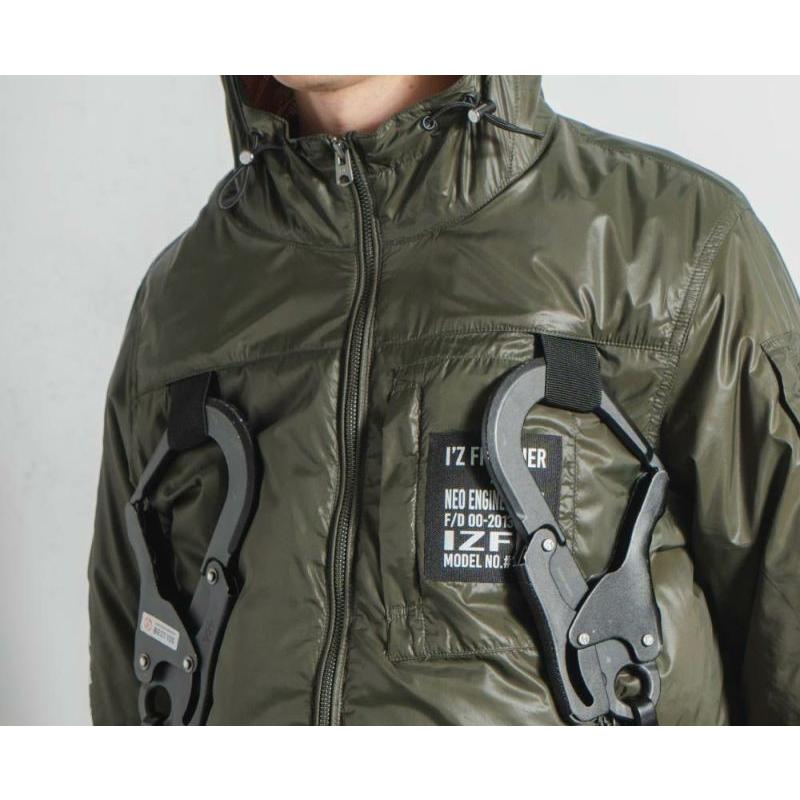 【交換不可】【ベスト単品販売】 メンズ ベスト 作業着 作業服 EFウェア アイズフロンティア 10175 シルバーグレー A.S.半袖ワークジャケット フルハーネス対応 |  | 03