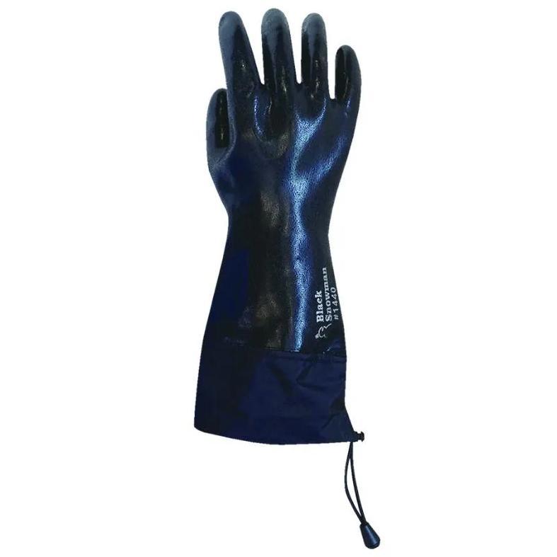 【1双販売】【防寒手袋】ブラックスノーマン カフス付き BS001 M〜LLサイズ 防寒 防水 軽量 スベリ止め 除雪 雪かき アウトドア ミエローブ | 