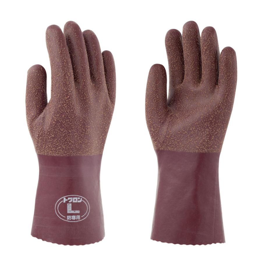 【5双販売】 TOWA 東和 コーポレーション 防寒手袋 作業用ゴム手袋 ボア裏 滑り止め加工 169 | 東和コーポレーション