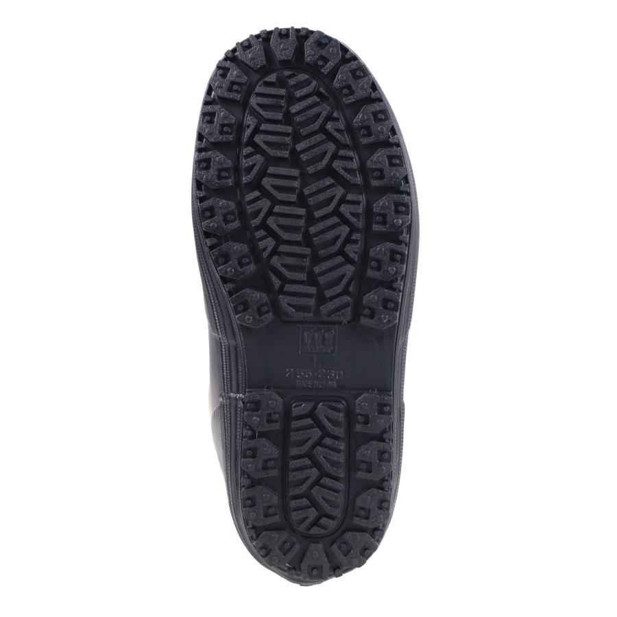 ミツウマ メンズ 紳士 防寒長靴 冬 雪 寒冷地仕様 太型タイプ レインブーツ 滑りにくい スマック2210 ブラック 黒 |  | 04