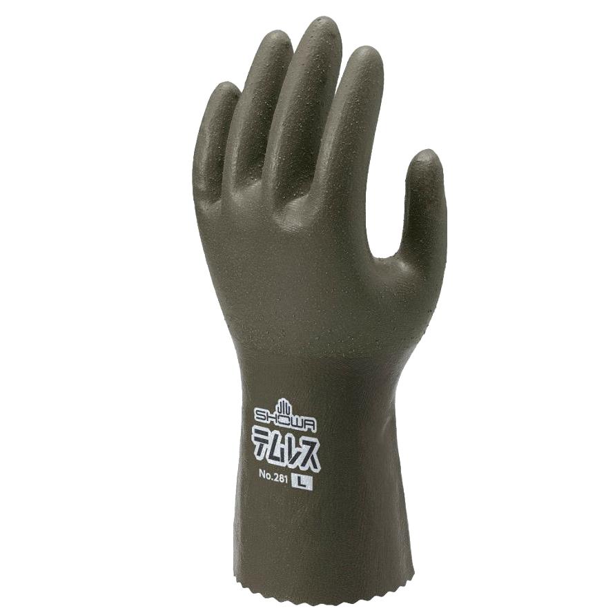 【1双販売】ショーワグローブ 作業用手袋 水産 漁業 機械現場など 透湿防水手袋 テムレス281 オリーブグリーン | ショーワグローブ