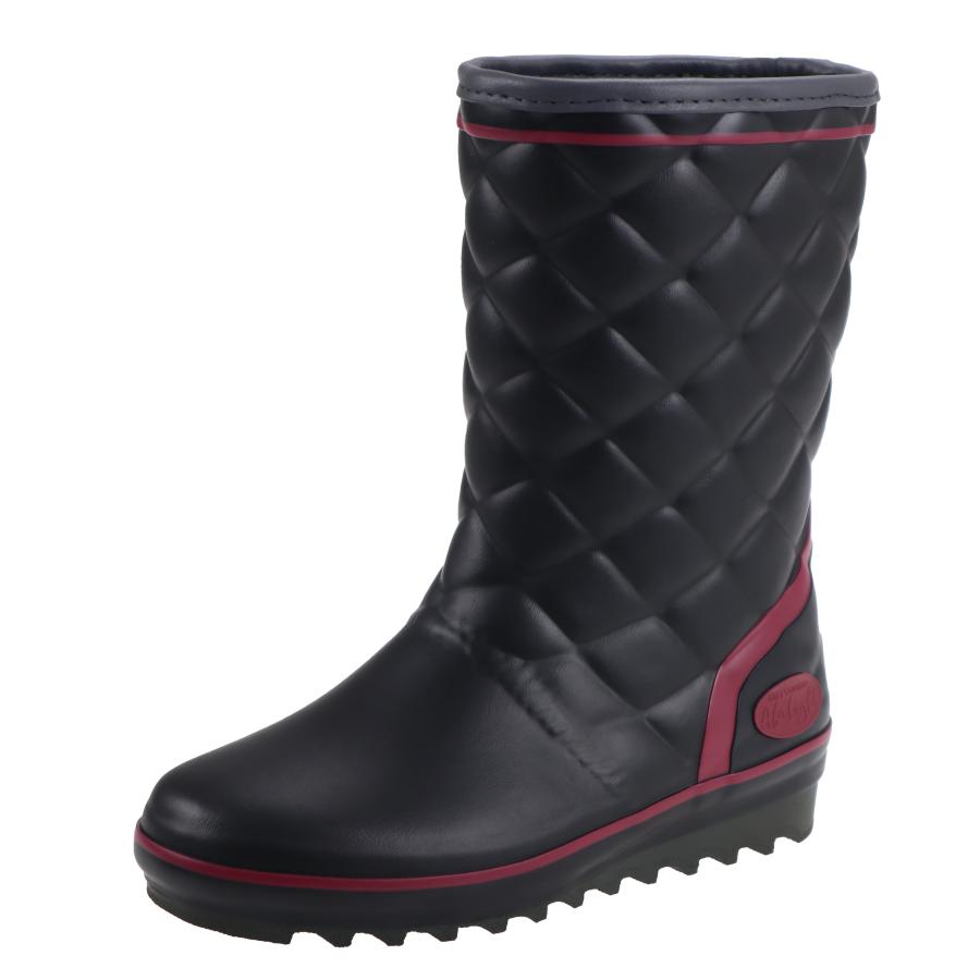 ミツウマ レディース 婦人 女性用 滑りにくい長靴 軽い 軽量 防寒長靴 レインブーツ 寒冷地仕様 冬 雪 エーファライト 4100 黒 ブラック | 