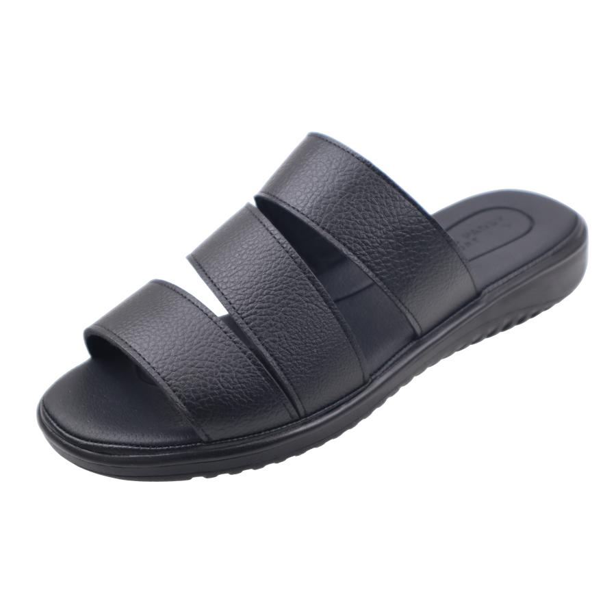 【在庫限り】メンズ サンダル パンジー 6033 ブラック pansy  紳士用 つっかけ 普段履 事務所履 3本バンド | PANSY | 01