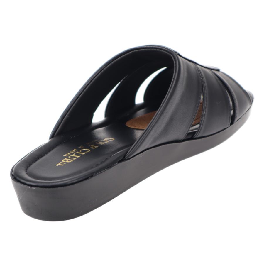 日本製 メンズ 紳士サンダル エムスリー607 紳士ヘップ 事務所ばき オフィス履き ブラック | エムスリー | 02