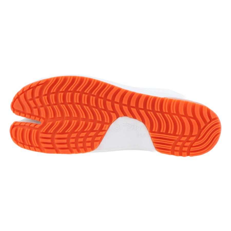 祭り足袋 丸五 メンズ レディース  紳士 女性 エアークッション入り 地下足袋 祭り衣装 神輿 ハッピに エアージョグV6枚 ホワイト |  | 04