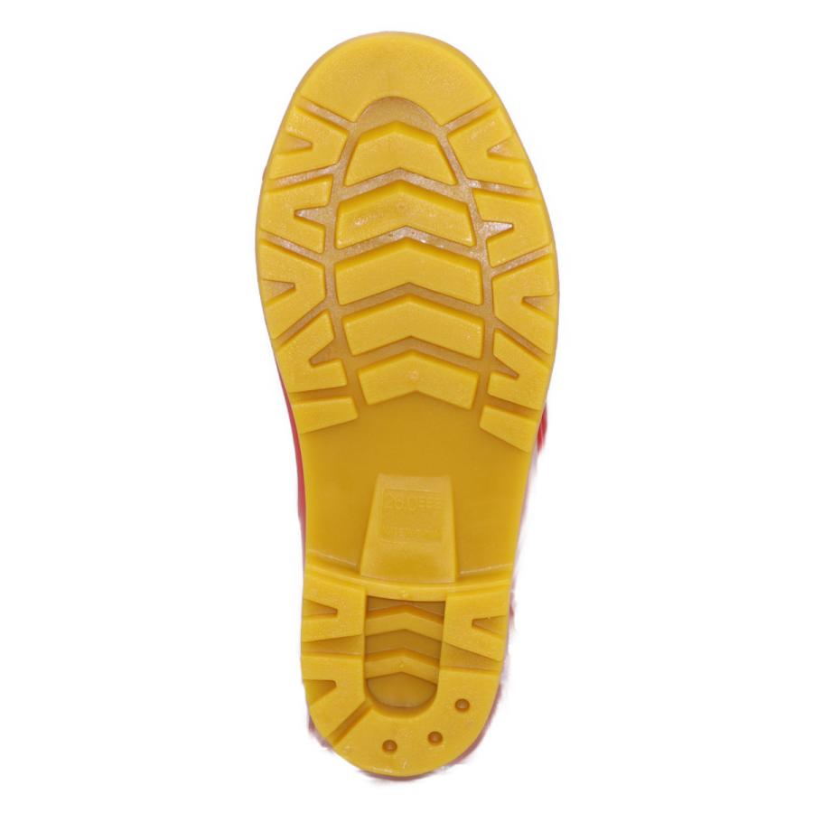 ミツウマ メンズ 紳士 耐油長靴 滑りくい 漁業 作業用 食品加工などにおススメ イーゼNo.7010 レッド |  | 04