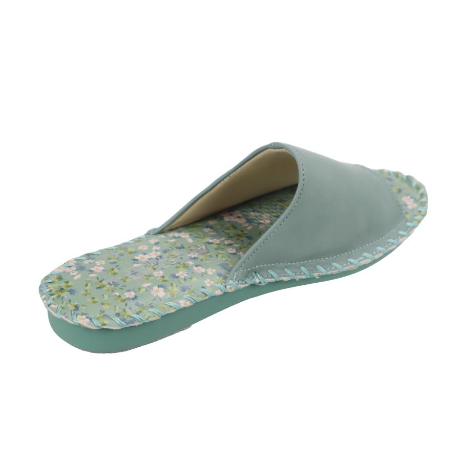 パンジー pansy レディースサンダル 女性用 婦人用 スリッパ ルームシューズ 靴 花柄 室内履き 部屋履き 8694 グリーン | PANSY | 02