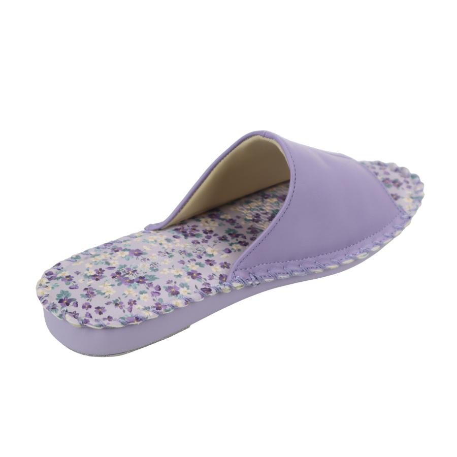 パンジー pansy レディースサンダル 女性用 婦人用 スリッパ ルームシューズ 靴 花柄 室内履き 部屋履き 8694 パープル | PANSY | 02