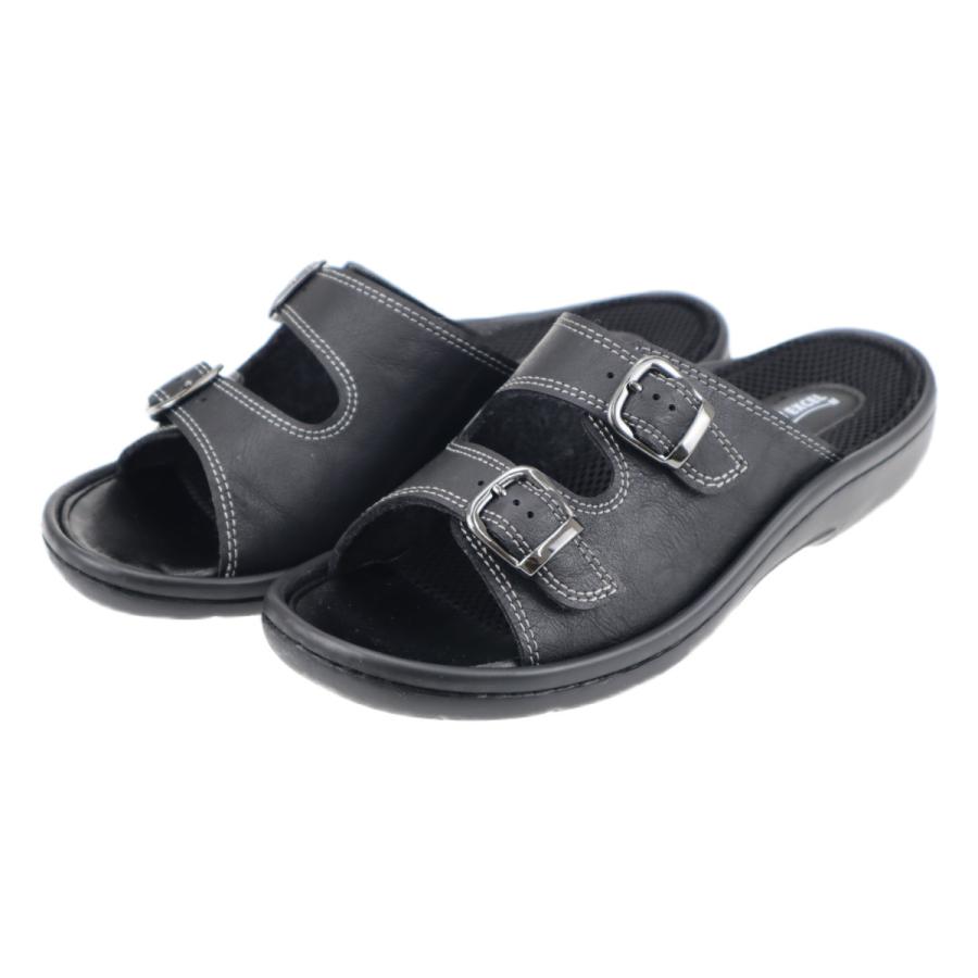 Pansy パンジー コンフォート レディースサンダル  女性用 婦人用 部屋履き 事務所 オフィス 足にフィットする 9196 ブラック | 