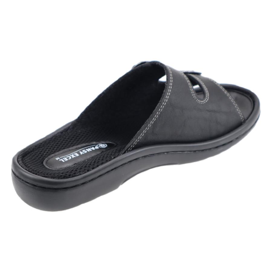 Pansy パンジー コンフォート レディースサンダル  女性用 婦人用 部屋履き 事務所 オフィス 足にフィットする 9196 ブラック |  | 02