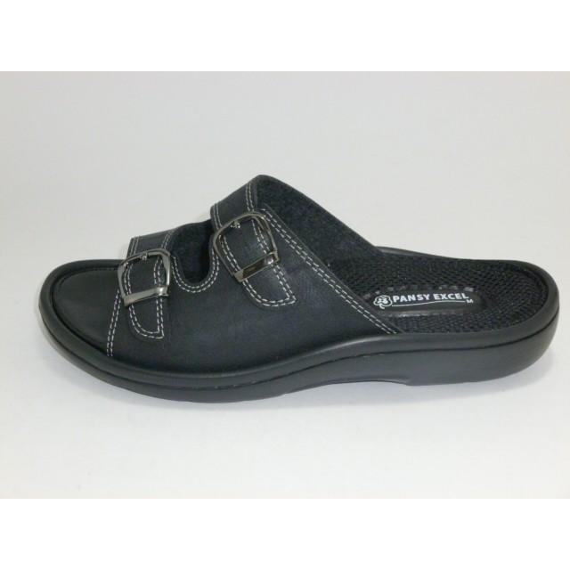 Pansy パンジー コンフォート レディースサンダル  女性用 婦人用 部屋履き 事務所 オフィス 足にフィットする 9196 ブラック |  | 03