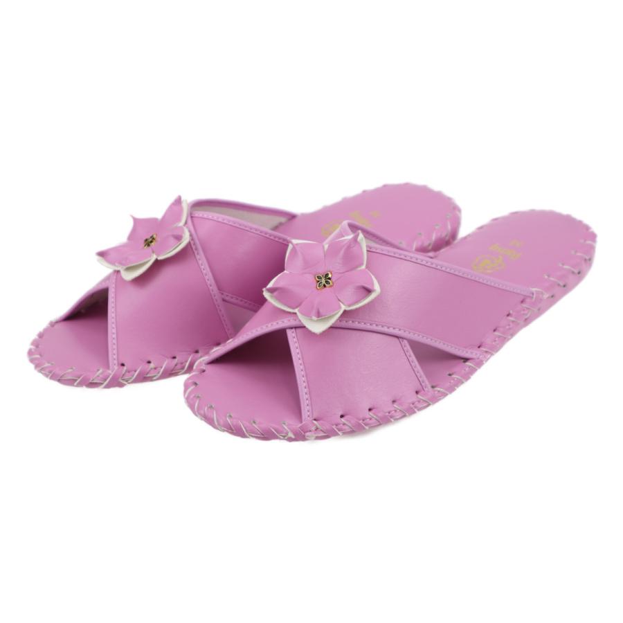 最も優遇の Pansy パンジー スリッパ レディースサンダル 婦人 女性用 部屋履き おしゃれ 軽い 花柄 9500 バイオレット