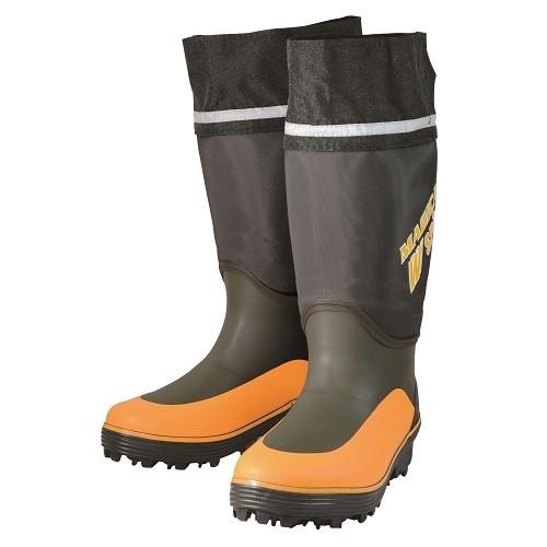 メンズ 山林用スパイク長靴 林業 登山 土木 山菜取り 丸五 マジカルスパイク＃950 カーキ | 