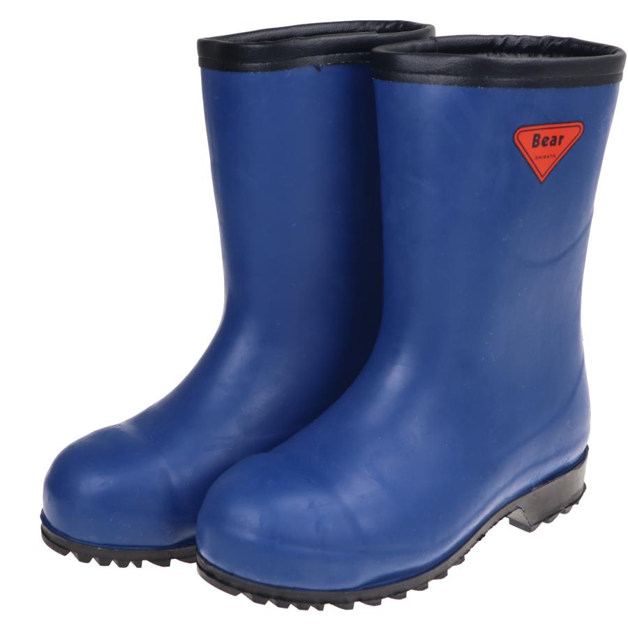 セーフティベアー ＃1011 SIBATA シバタ工業 メンズ 防寒長靴 倉庫 寒冷地 運輸現場にも AC062 ネイビー | 