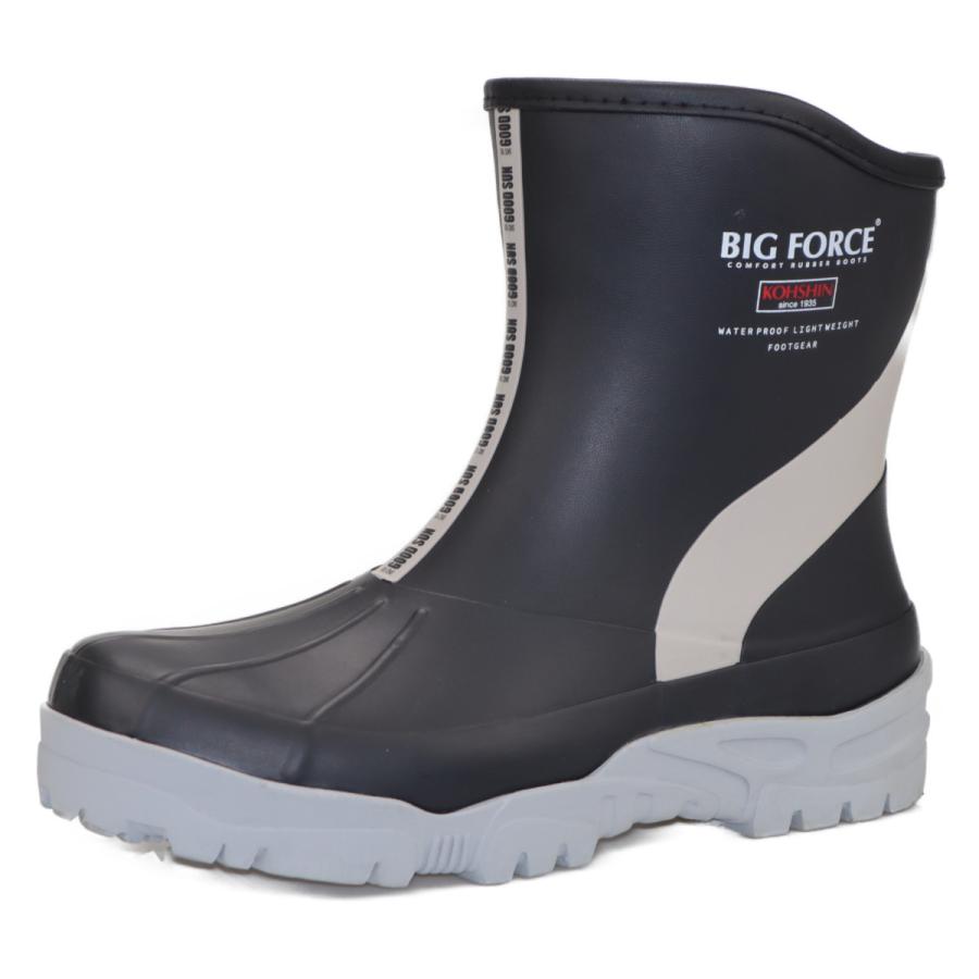 弘進ゴム メンズ 紳士 男性用 レインブーツ ショート丈ブーツ 長靴 超軽量設計 ビッグフォースbf06 グレー B0328aj てくてく 通販 Yahoo ショッピング