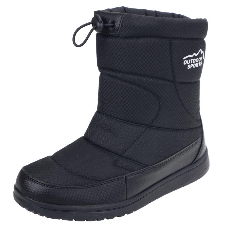 OUTDOORSPORTS メンズ 男性用 ダウンブーツ 靴 シューズ FKR2176 防水防寒ブーツ スノーブーツ ブラック 黒 秋冬 |  | 01