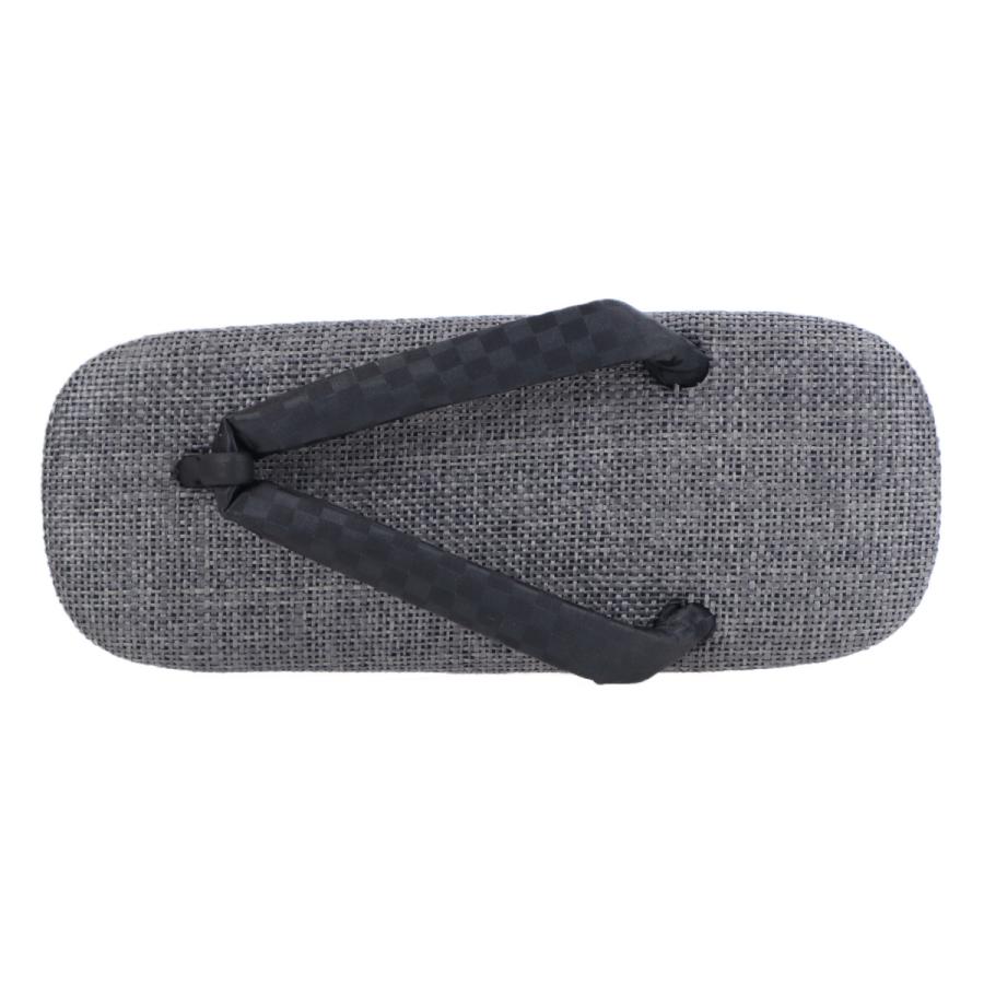 メンズ 国産 雪駄H525 グレー 紳士雪駄 (大和工房) 浴衣 祭 礼装 夏