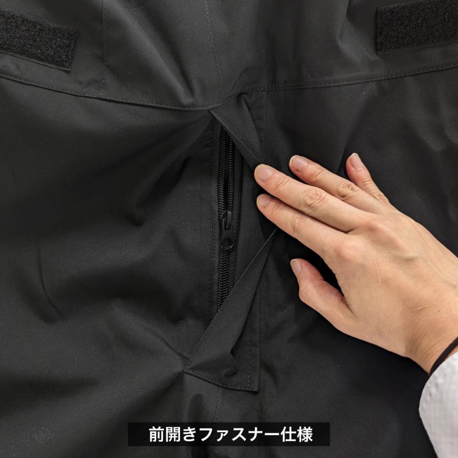 【S〜5L】高機能ストレッチサロペット 弘進ゴム モトラスプロM771 ブラック レディース メンズ サロペット 透湿 防水 ストレッチ素材 高耐久 胸付ズボン |  | 07