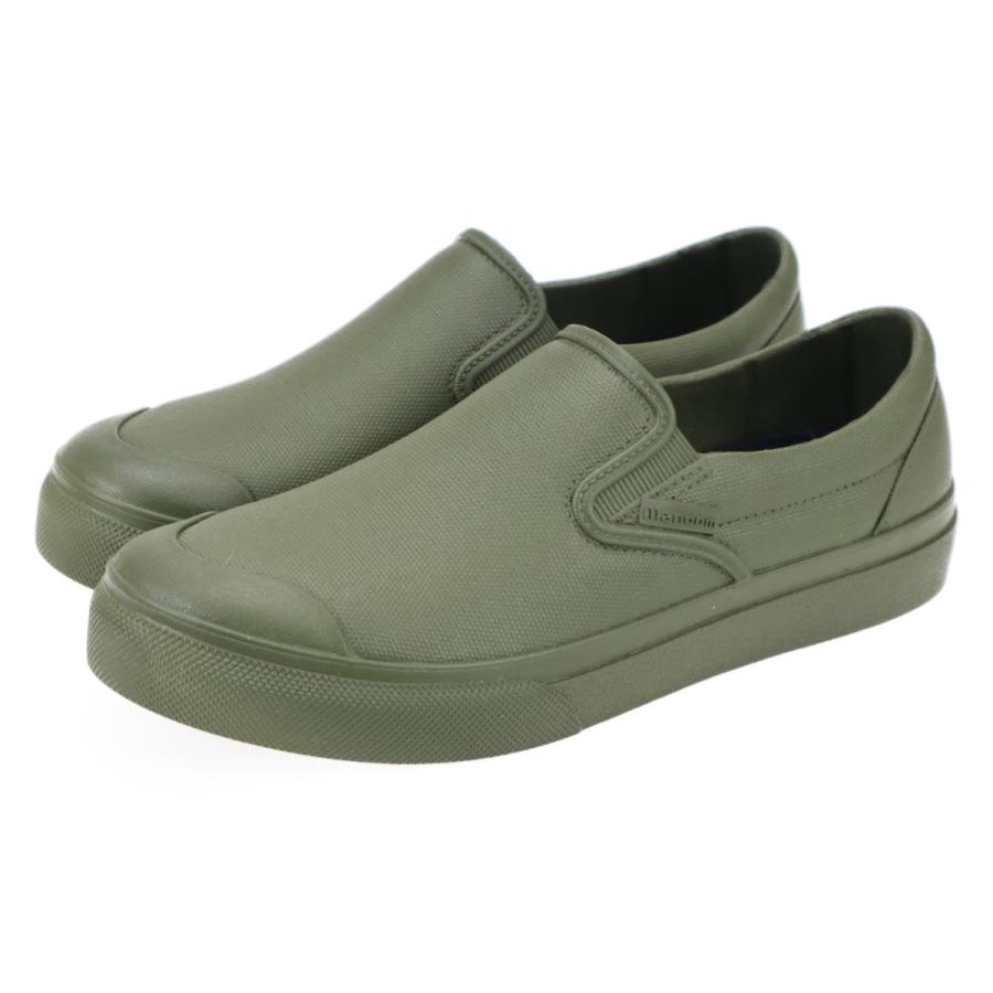 丸五 MARUGO 防水 スニーカー メンズ レディース レインシューズ レイン 厨房スニーカー MANDOM スリッポン シューズ マンダム56 カーキ | 