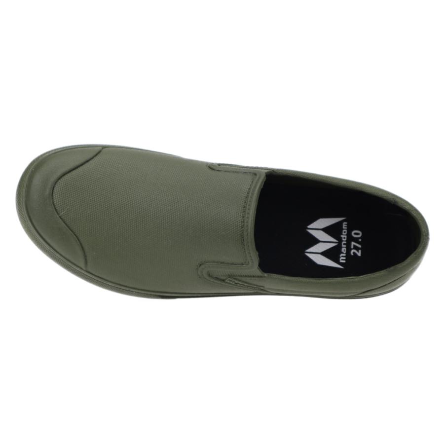 丸五 MARUGO 防水 スニーカー メンズ レディース レインシューズ レイン 厨房スニーカー MANDOM スリッポン シューズ マンダム56 カーキ |  | 03