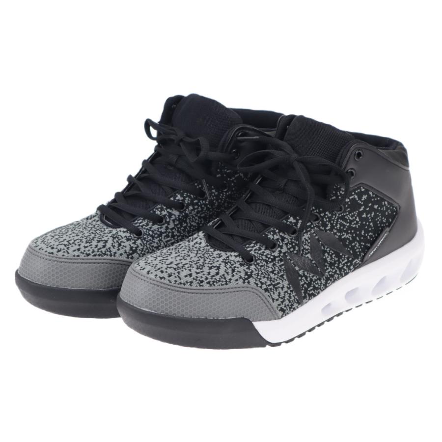 沖縄その他離島以外送料無料 丸五 安全靴 メンズスニーカー ハイカットモデル 作業靴 おしゃれマンダムニット002 グレー ブラック Mandamunitto002 てくてく 通販 Yahoo ショッピング