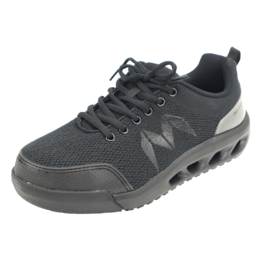 丸五 MARUGO マルゴ 安全靴 メンズ レディース スニーカー ローカットモデル 作業靴 おしゃれ マンダムニット001 ブラック | MARUGO | 01