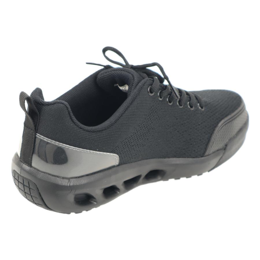 丸五 MARUGO マルゴ 安全靴 メンズ レディース スニーカー ローカットモデル 作業靴 おしゃれ マンダムニット001 ブラック | MARUGO | 02