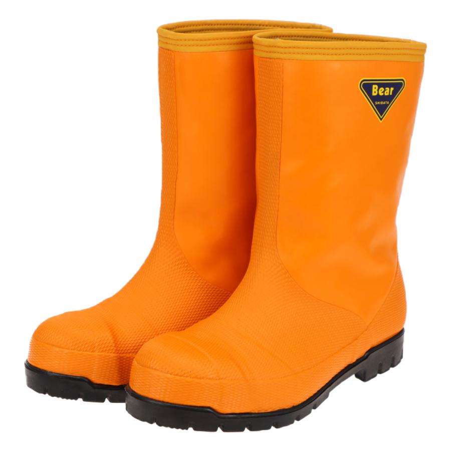 沖縄その他離島以外送料無料　SIBATA シバタ工業 メンズ 防寒長靴 寒冷地 倉庫 冷凍庫用向け 冷蔵庫長-40℃ NRO031 オレンジ | 