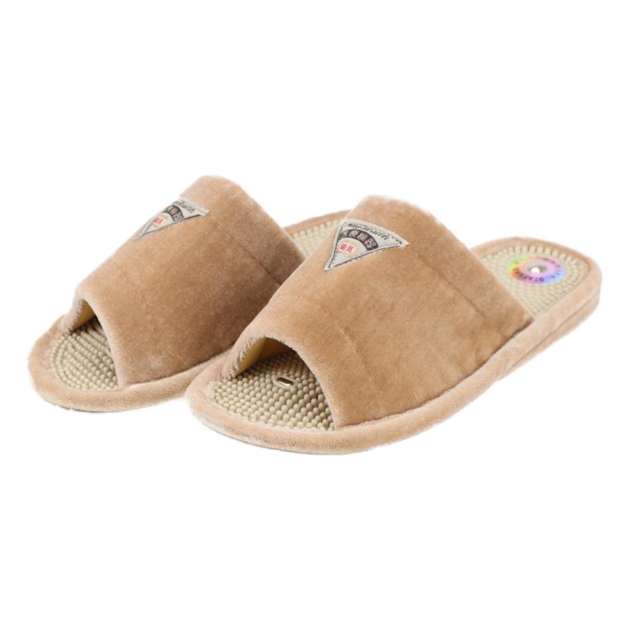 アイテム勢ぞろい お多福 磁気付き健康サンダル レディース メンズ スリッパ サンダル 靴 室内履き パイル オーク