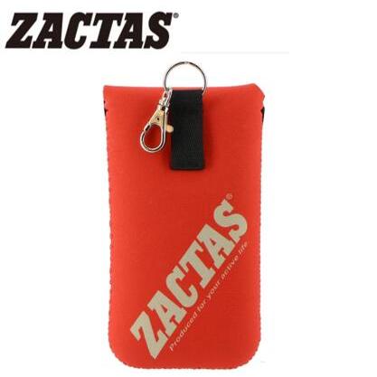 ロゴ入りスマホケース① 弘進ゴム ネオプレン スマホケース ザクタス レッド 赤 日本製 ZACTAS