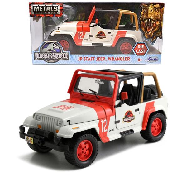ジュラシックワールド ミニカー 1/24　Jeep Wrangler ジャダトイズ ミニカー ジュラシックワールド ジープ ラングラー 1992