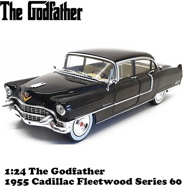 ミニカー The Godfather ゴッドファーザー 1955 キャデラック フリートウッド 60 シリーズ 1:24スケール ■ GREENLIGHT Cadillac Fleetwood 車 おもちゃ |  | 02