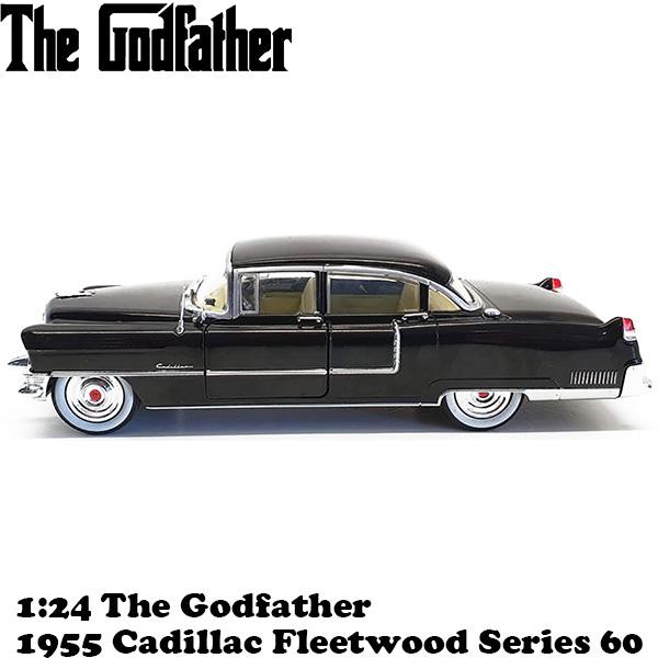 ミニカー The Godfather ゴッドファーザー 1955 キャデラック フリートウッド 60 シリーズ 1:24スケール ■ GREENLIGHT Cadillac Fleetwood 車 おもちゃ |  | 03