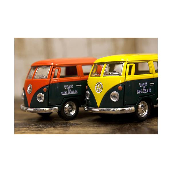 ミニカー ダイキャスト プルバック式 フォルクスワーゲン 1963 バス