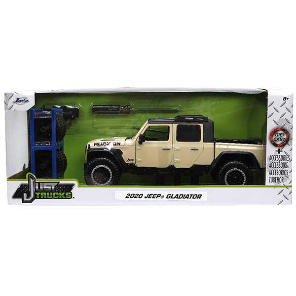 ジャダトイズ ミニカー 2020 Jeep Gladiator JUST TRUCKS 1:24スケール スペアタイヤ\u0026タイヤラック付き ■ JADATOYS ジープ グラディエーター_1