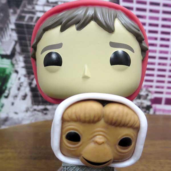 ファンコ E.T. エリオット&E.T. フィギュア 高さ11cm 透明スタンド付
