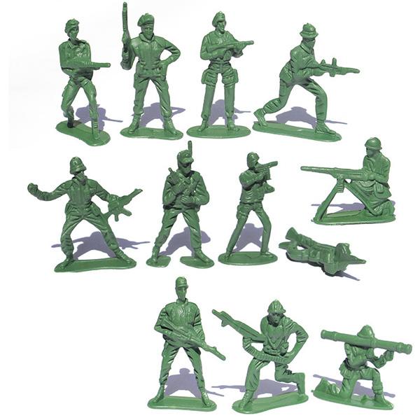 ミリタリー ミニソルジャー 30体セット アーミーグリーン ■ トイ おもちゃ 雑貨 飾り アーミーマン 兵隊 兵士 ミリタリー アメリカン フィギュア |  | 01