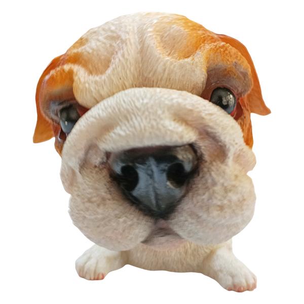 ブルドッグ ボビングヘッド フィギュア 高さ約8cm 樹脂製 犬 首振り人形 ボブルヘッド 車載 ダッシュボード インテリア 置物 雑貨 |  | 03