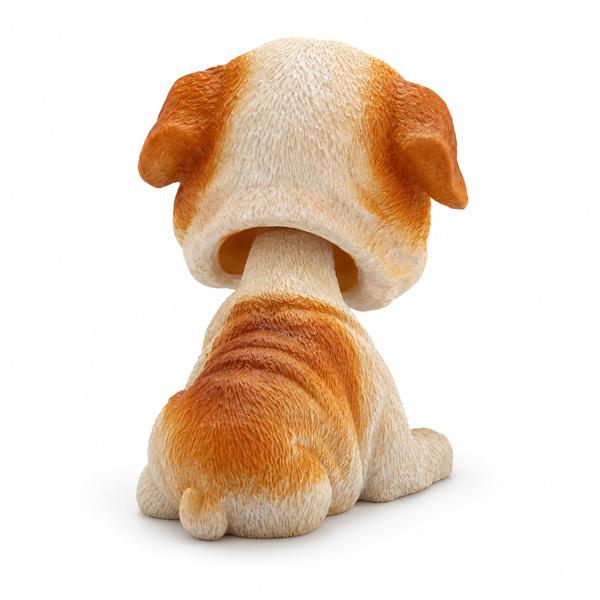 ブルドッグ ボビングヘッド フィギュア 高さ約8cm 樹脂製 犬 首振り人形 ボブルヘッド 車載 ダッシュボード インテリア 置物 雑貨 |  | 04