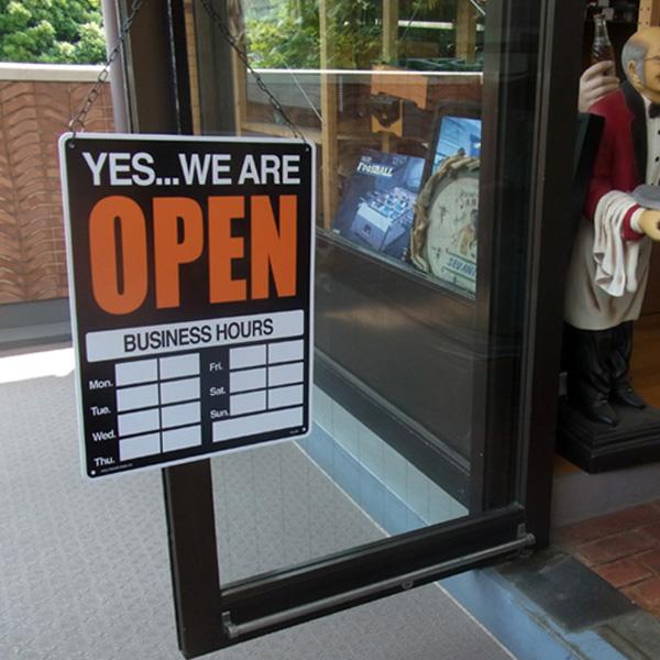 プラスチックサイン オープン クローズ 両面仕様 OPEN / CLOSED