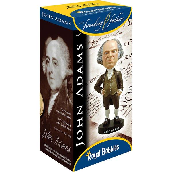 ロイヤルボブルズ ジョン・アダムズ ボビングヘッド ■ Royal Bobbles アメリカ大統領 首振り人形 フィギュア インテリア 雑貨の画像