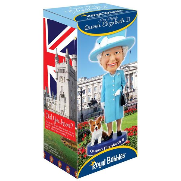 ロイヤルボブルズ エリザベス2世 エリザベス・アレクサンドラ・メアリー ボビングヘッド ■ Royal Bobbles イギリス女王 首振り人形 フィギュア_5