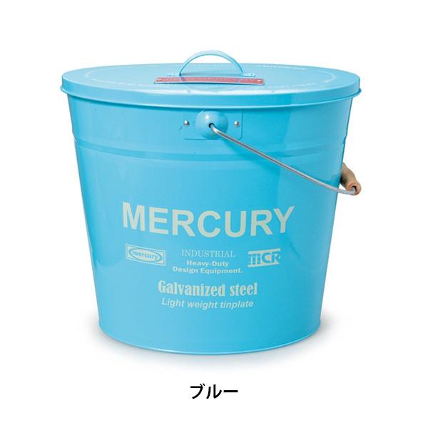 MERCURY（マーキュリー） バケツ フタ付き オーバルバケツ ブリキ 15L
