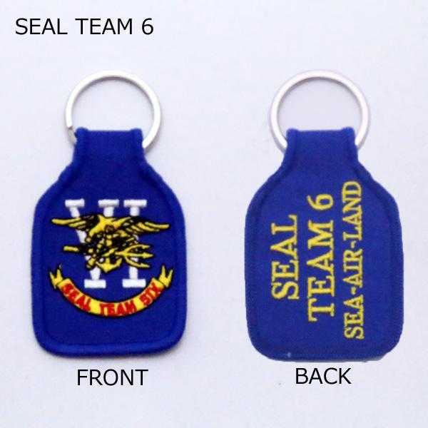 ミリタリー ファブリックキーホルダー 米軍 "U.S.M.C" "Navy SEALs" "SEAL TEAM6" ロゴ 9.5cm×4.5cm ■ キーチェーン 海兵隊 ネイビーシールズ |  | 03