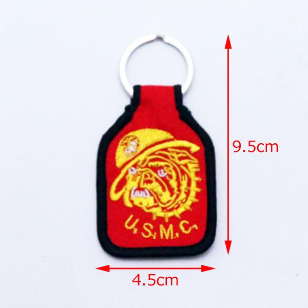 ミリタリー ファブリックキーホルダー 米軍 "U.S.M.C" "Navy SEALs" "SEAL TEAM6" ロゴ 9.5cm×4.5cm ■ キーチェーン 海兵隊 ネイビーシールズ |  | 04
