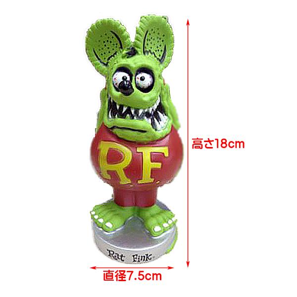 ファンコ ラットフィンク ボビングヘッド グリーン □ RAT FINK R/F