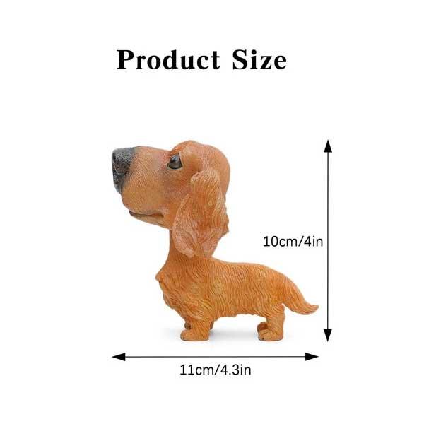 ダックスフント ボビングヘッド フィギュア 高さ10cm □ 犬 子犬