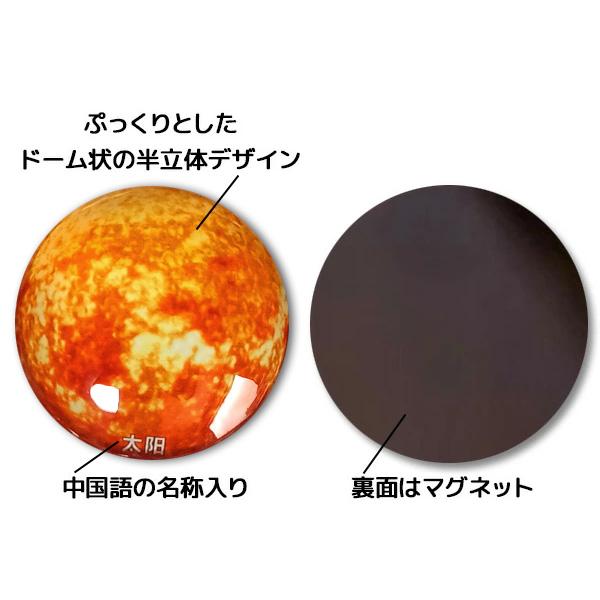半立体 惑星 マグネット 13種セット 中国語バージョン □ 宇宙 天体