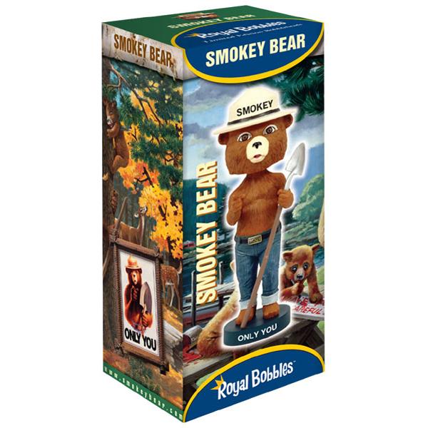 ロイヤルボブルズ スモーキーベア ボビングヘッド ■ Royal Bobbles Smokey Bear 首振り人形 フィギュアの画像